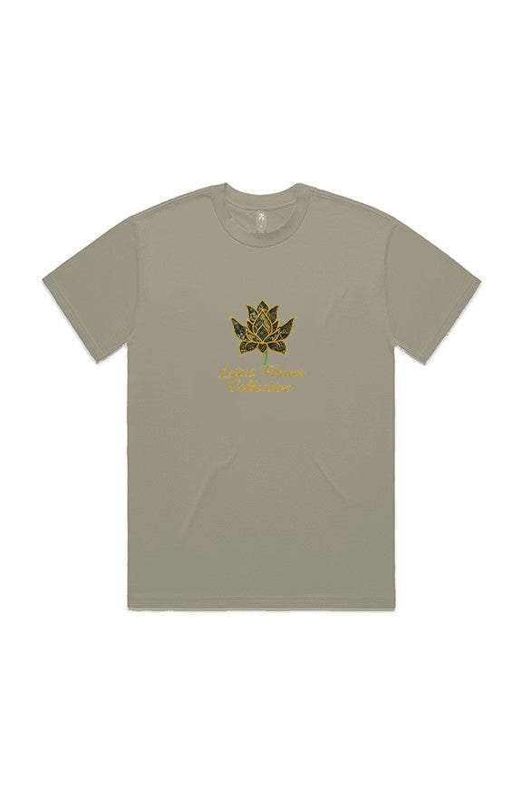 camo lotus tee with a lil weight