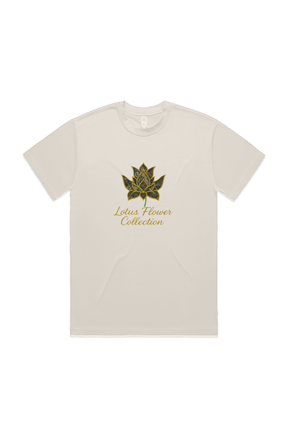 camo lotus tee with a lil weight