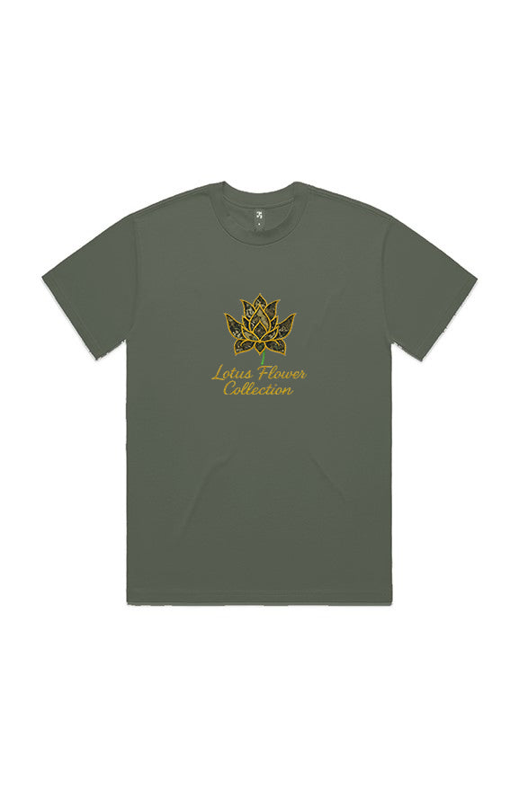 camo lotus tee with a lil weight